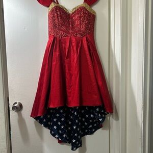 Wonder Woman DC Comics Formal Dress Cosplay Size SMALL